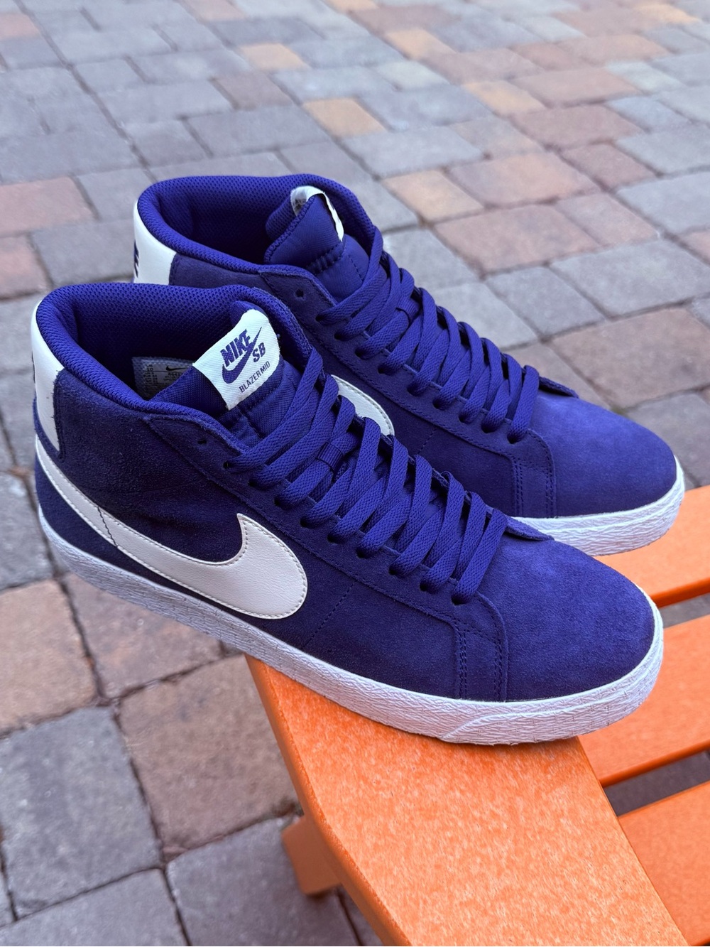 Men’s Sz 10 Nike Zoom Blazer Mid SB Deep Royal Blue Skateboard Shoes 864349-403